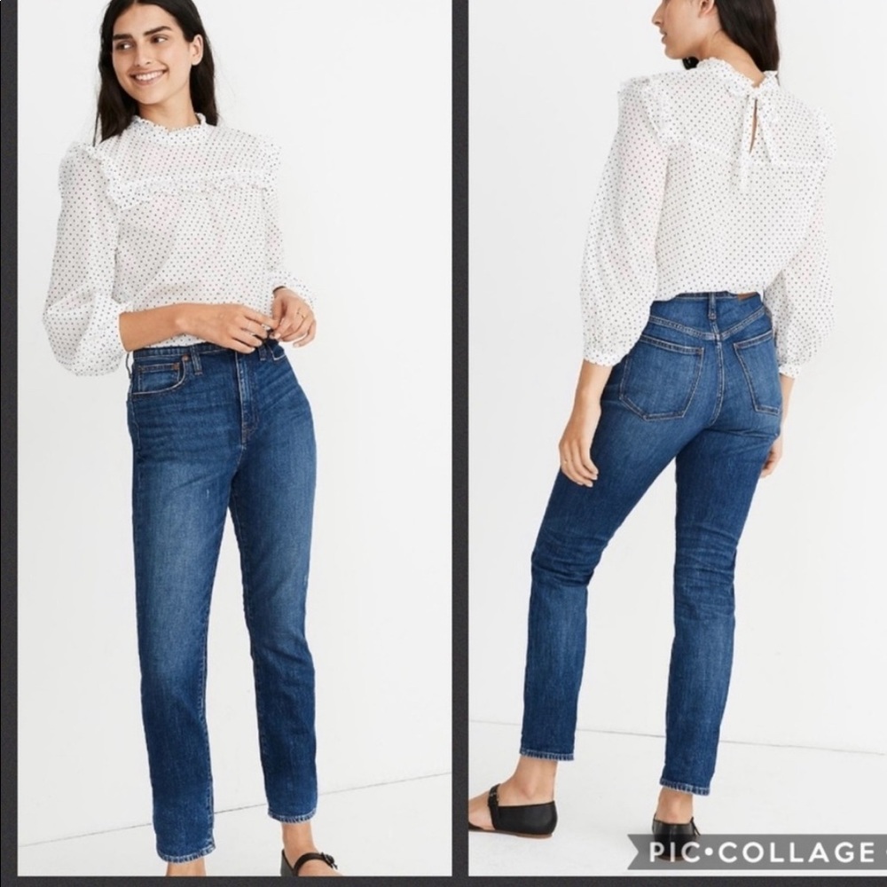 Madewell high rise slim boy jean